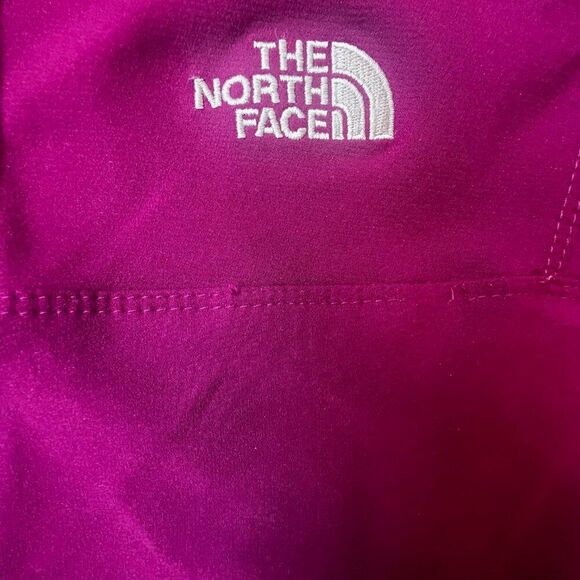 The North Face Burgandy Apex Pullover Half Zip Jacket Pockets - Picture 3 of 6
